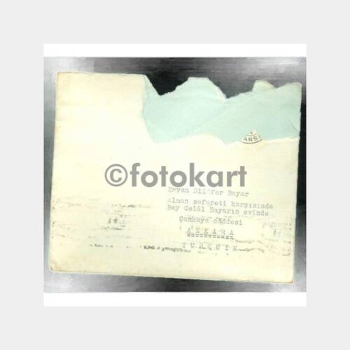 1936 Celal Bayar Konulu Damgalı Zarf