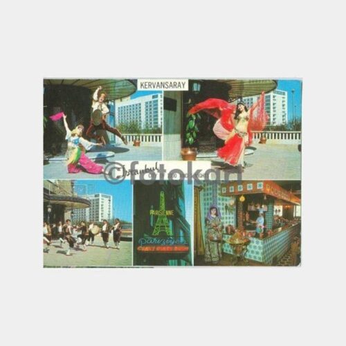 İstanbul Kervansaray Dansöz Görünüş Kartpostal