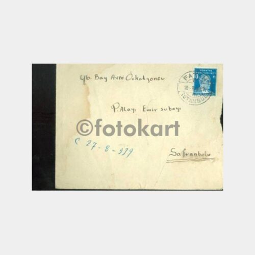 1939 Fatih Damgalı Mektup Zarfı