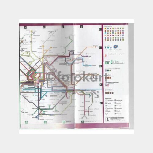 İtalya Floransa Metro Şehir Haritası