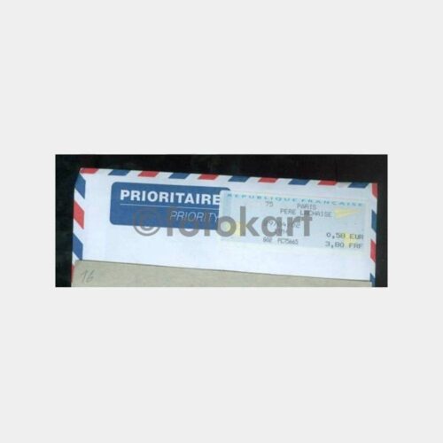2002 Fransa Otomat Pullu Mektup Zarfı
