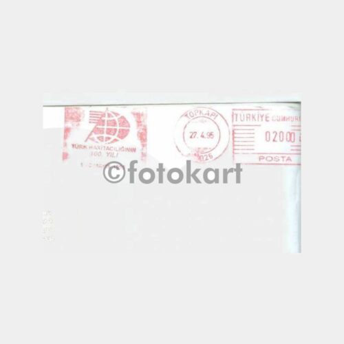 1995 Türk Haritacılığı 100 Yılı Damgalı Zarf