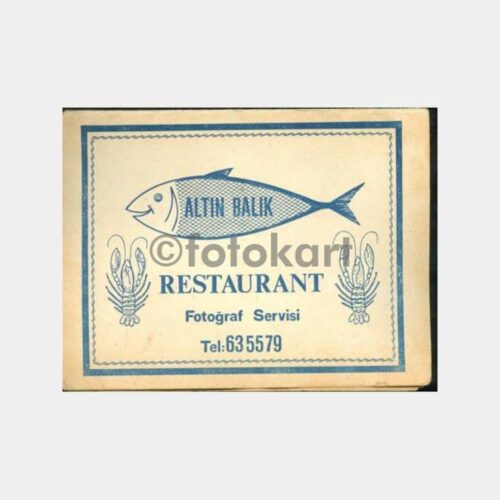 1970 Altın Balık Restaurant Dansöz Fotoğraf Kabı