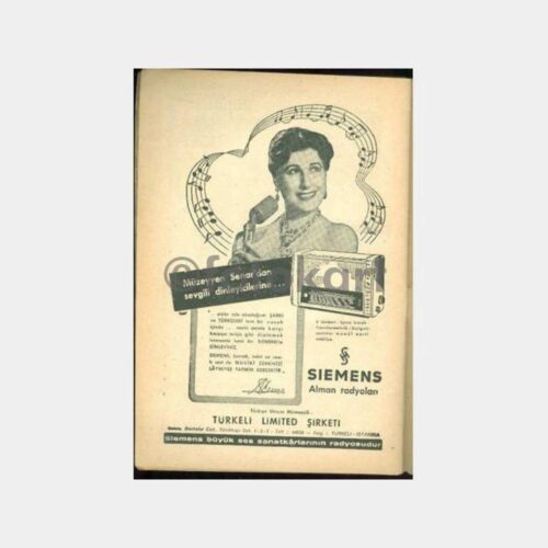 1952 Kelebek Sinema Dergisi - Hümaşah Hiçan - Radyo - Görsel 2