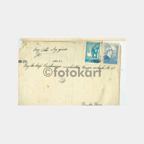 1943 Anadolu Kavağı Posta Damgalı Zarf