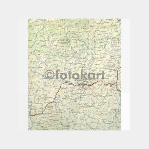 1936 Ankara Eskişehir Kırıkkale Haritası - Görsel 2