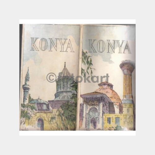 1951 Konya Harita Turistik Broşürü
