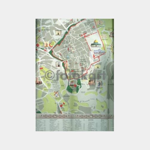 Kudüs Jerusalem Şehir Haritası - Görsel 2