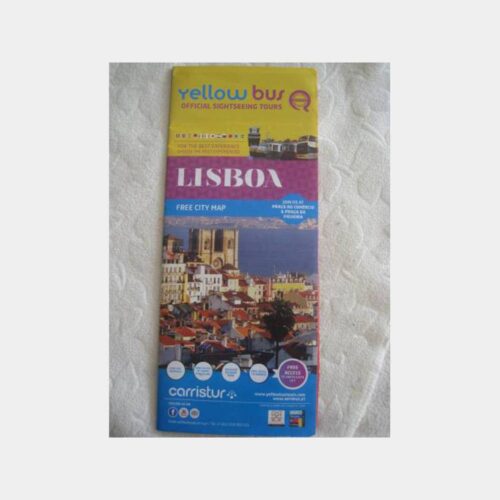 Portekiz Lizbon Turistik Şehir Haritası