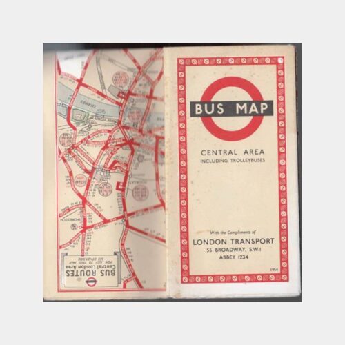 1960 Londra Otobüsleri Yol Haritası