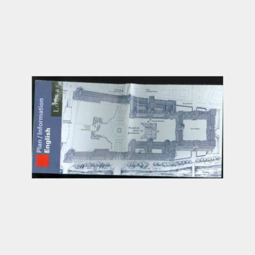 1998 Paris Louvre Müzesi Plan Haritası