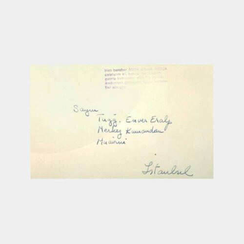 1961 Meclis Damgalı Zarf Üzerinde Özel Damga