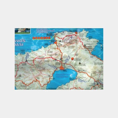 Midilli Adası Turistik Haritası