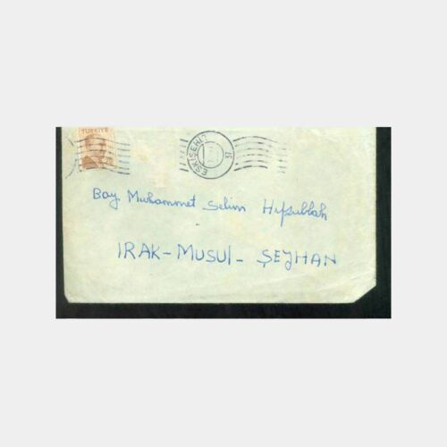 1957 Eskişehir Damgalı Musul Varışlı Zarf