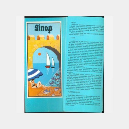 1970 Sinop Konulu Harita Turistik Broşürü