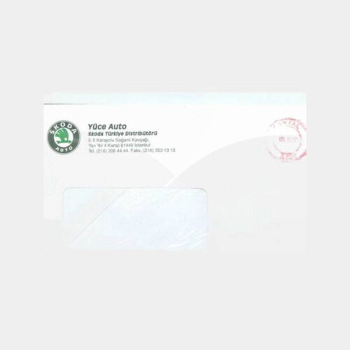 1987 Skoda Oto Kartal Posta Damgalı Zarf