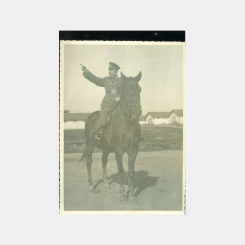 1950 Çorlu Süvari Atlı Subay Fotoğraf