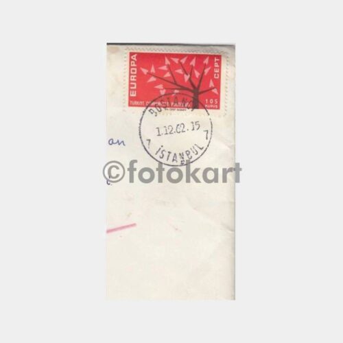1962 Bostancı Posta Damgalı Zarf