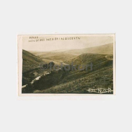 1929 Afyon Dinar Görünüş Kartpostal - Su Kaynak