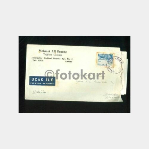 1961 Ankara Et Balık Kurumu Posta Damgalı Zarf