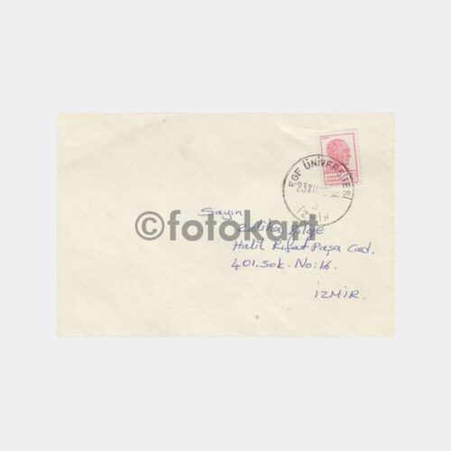 1983 Ege Üniversitesi Posta Damgalı Zarf