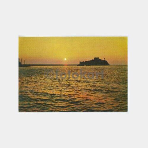 Kuşadası Güvercinada Gün Batımı Kartpostal