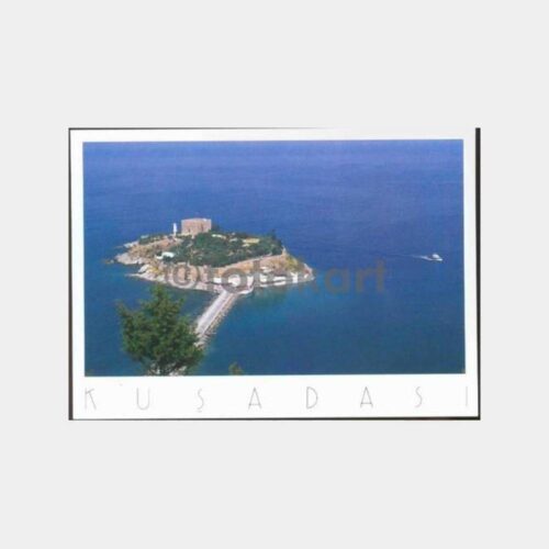 1990 Kuşadası Güvercinada Görünüş Kartpostal