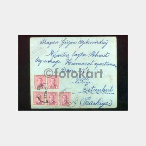 1948 Irak Bağdat Damgalı Zarf