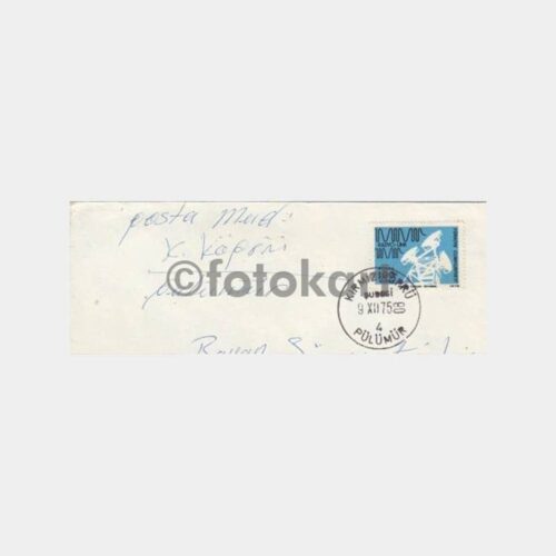1975 Pülümür Kırmızıköprü Posta Damgalı Zarf