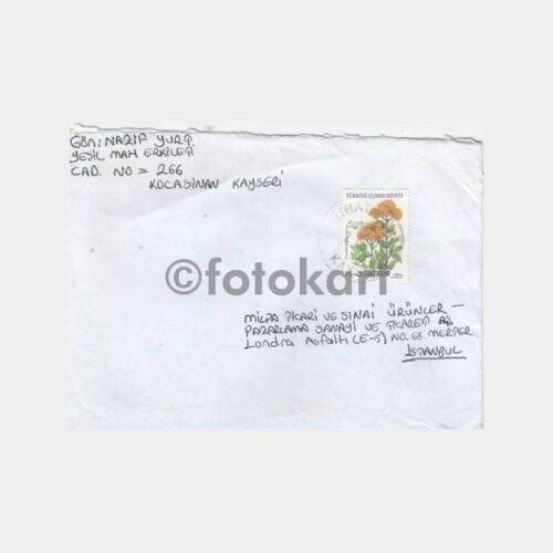 2001 Kocasinan Kayseri Posta Damgalı Zarf