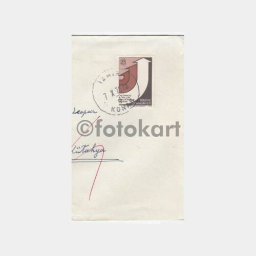 1976 İzmir Konak Posta Damgalı Zarf