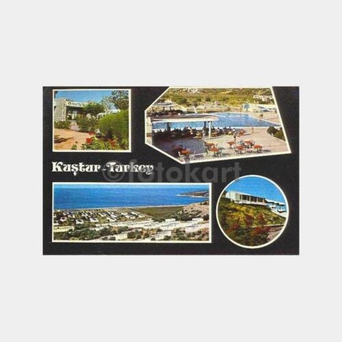1973 Kuşadası Kuştur Tatil Köyü Kartpostal