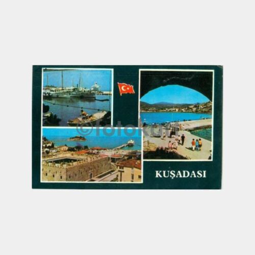 1970 Kuşadası 3 Değişik Görünüş Kartpostal