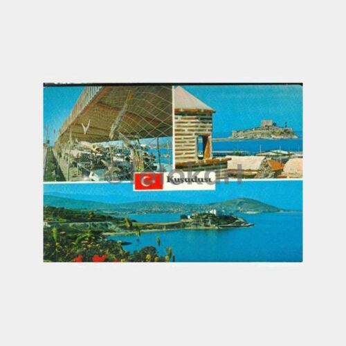 1970 Kuşadası 3 Değişik Görünüş Kartpostal