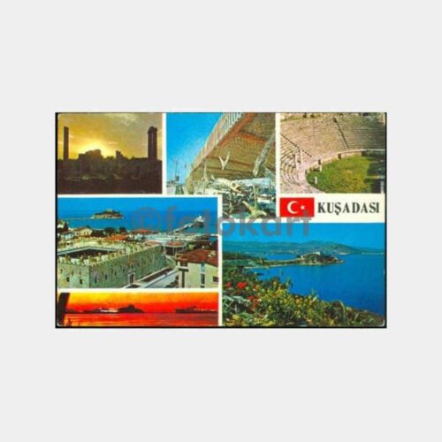 1976 Kuşadası Muhtelif Görünüş Kartpostal