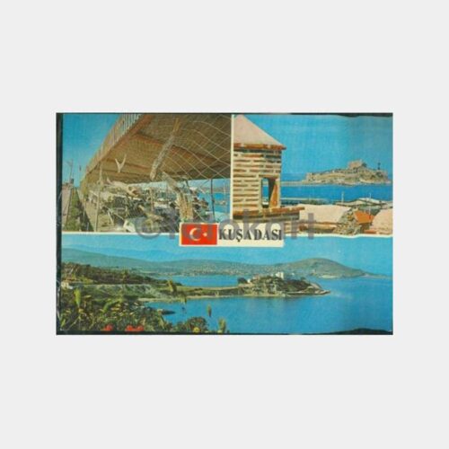 1975 Kuşadası 3 Görünüş Kartpostal