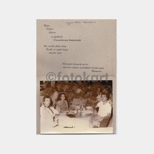 1982 Marmaris Konulu Yemek Kültürü Fotoğraf - Görsel 2