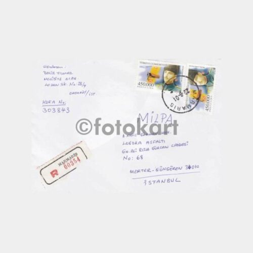 2001 Marmaris Muğla Posta Damgalı Zarf