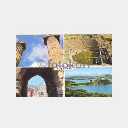 Priene Milet Kuşadası Görünüş Kartpostal