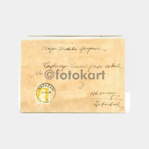 1947 Adapazarı Posta Damgalı Zarf