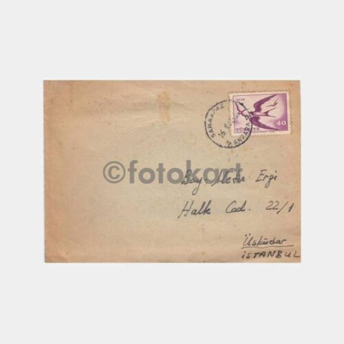 1961 Ankara Samanpazarı Posta Damgalı Zarf