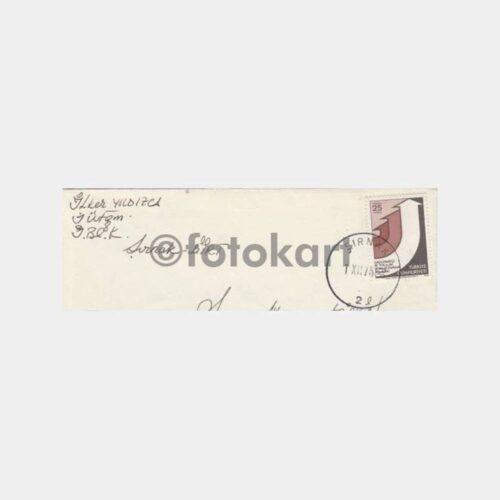 1976 Şırnak Posta Damgalı Zarf