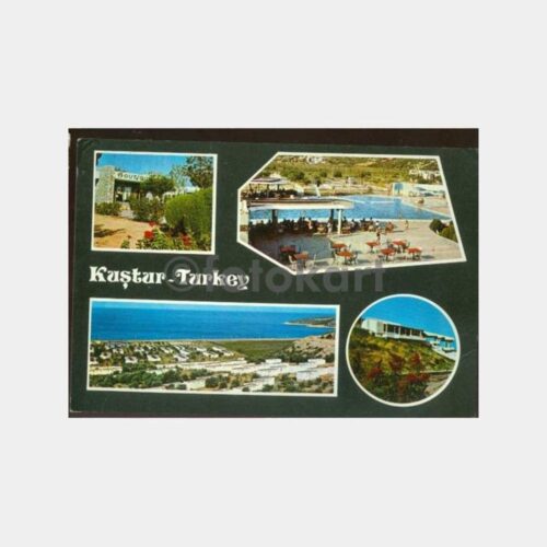 1973 Kuşadası Kuştur Tatil Damgalı Kartpostal