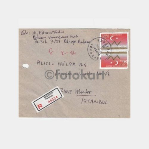 2001 Keçiören Tepebaşı Posta Damgalı Zarf