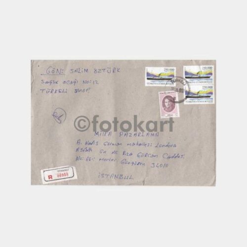 2001 Sinop Türkeli Posta Damgalı Zarf
