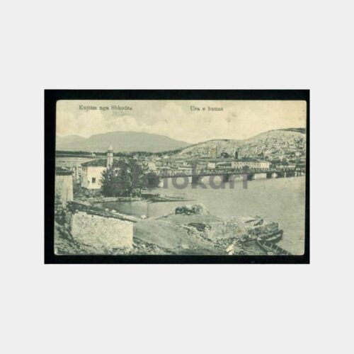 1928 Arnavutluk İşkodra Damgalı Kartpostal
