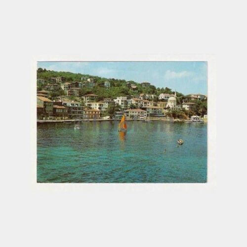 İstanbul Burgazada Sahilden Görünüş Kartpostal