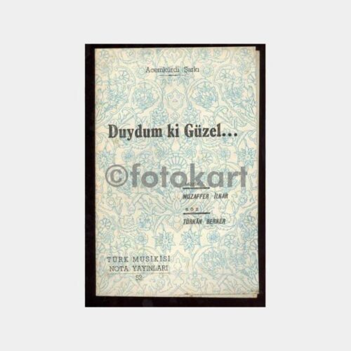 Muzaffer İlkar - Duydum ki Güzel Şarkı Notası