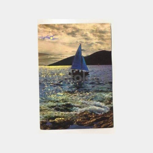 1972 İstanbul Adalar Yelkenli Kartpostal