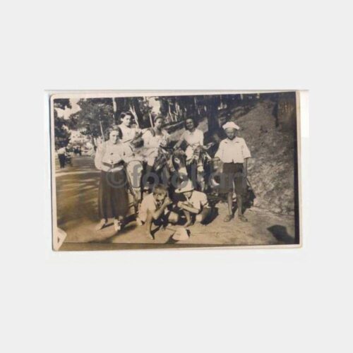 1936 Adalar Eşekli Gezi Hatırası Fotoğraf
